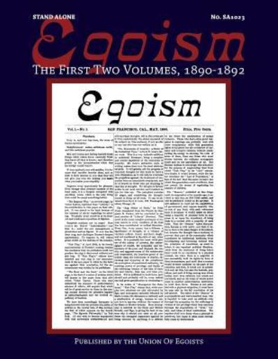Egoism - Henry Replogle - Books - Underworld Amusements - 9781943687077 - April 17, 2017