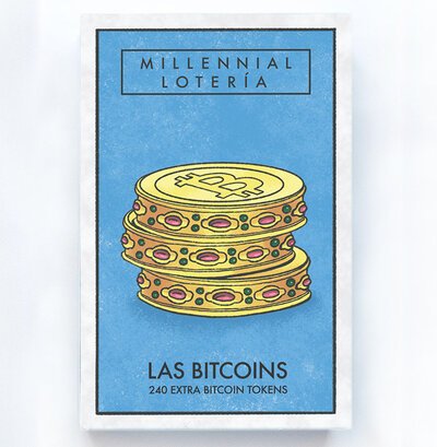 Millennial Loteria: Las Bitcoins: 240 Extra Bitcoin Tokens - Millennial Loteria - Mike Alfaro - Gesellschaftsspiele - Random House USA Inc - 9781950968077 - 6. Dezember 2019