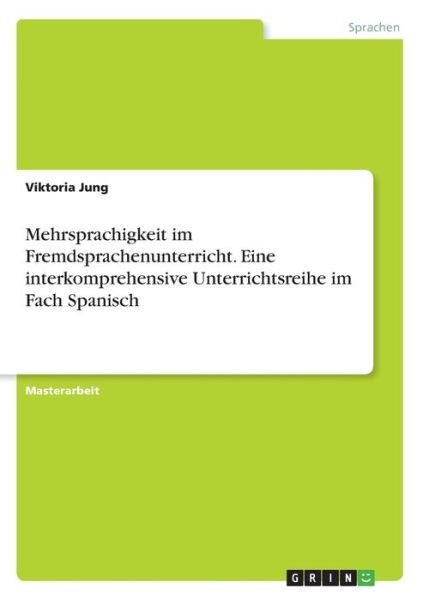 Cover for Jung · Mehrsprachigkeit im Fremdsprachenu (Bog)