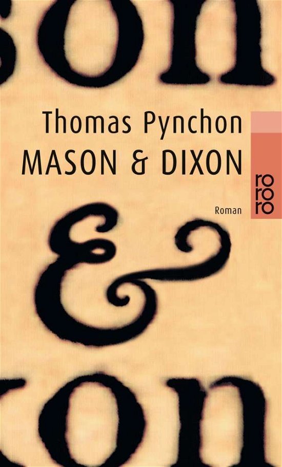 Cover for Thomas Pynchon · Roro Tb.22907 Pynchon.mason &amp; Dixon (Bog)