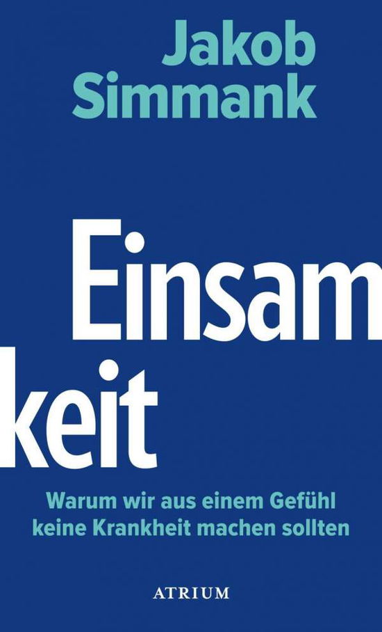 Cover for Simmank · Einsamkeit (Buch)