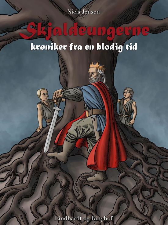 Cover for Niels Jensen · I vikingernes skygge: Skjaldeungerne - Krøniker fra en blodig tid (Sewn Spine Book) [1. Painos] (2018)