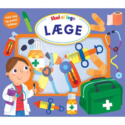 Cover for Skal vi lege: Skal vi lege Læge (Cardboard Book) [1st edition] (2019)