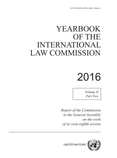 Cover for United Nations: International Law Commission · Yearbook of the International Law Commission 2016: Vol. 2: Part 2 (Taschenbuch) (2022)