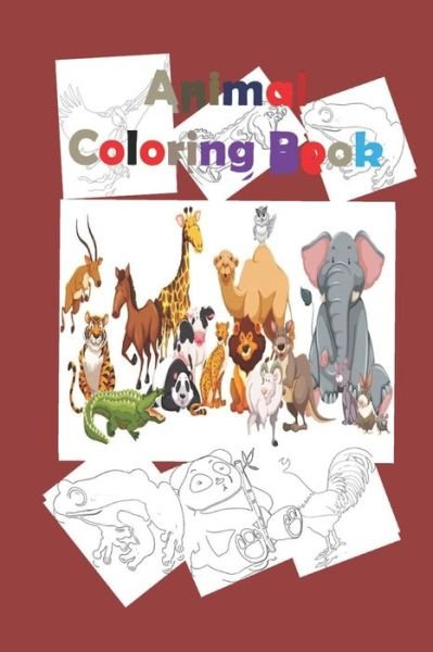 Cover for Tota Smith · Animal coloring book (Paperback Bog) (2020)