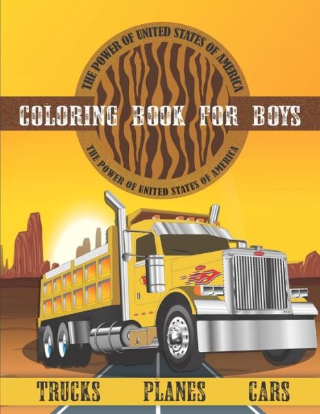 Cover for Leader Kids · Cars, Palnes, Trucks Coloring Book for Boys (Paperback Book) (2020)