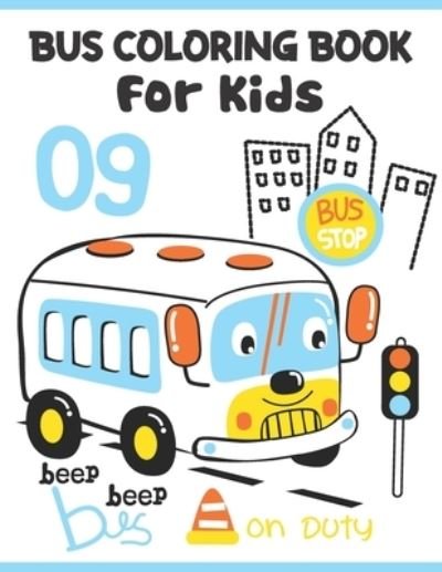 Cover for Rare Bird Books · Bus Coloring Book For Kids (Pocketbok) (2021)