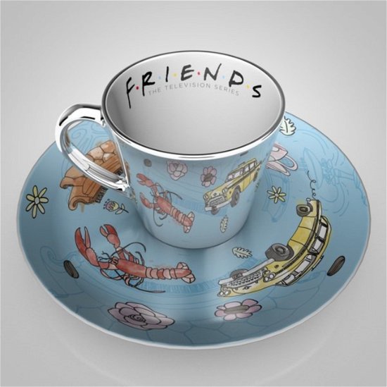 Friends Pattern Mirror Mug And Plate - Friends - Produtos - FRIENDS - 5028486482078 - 19 de março de 2022
