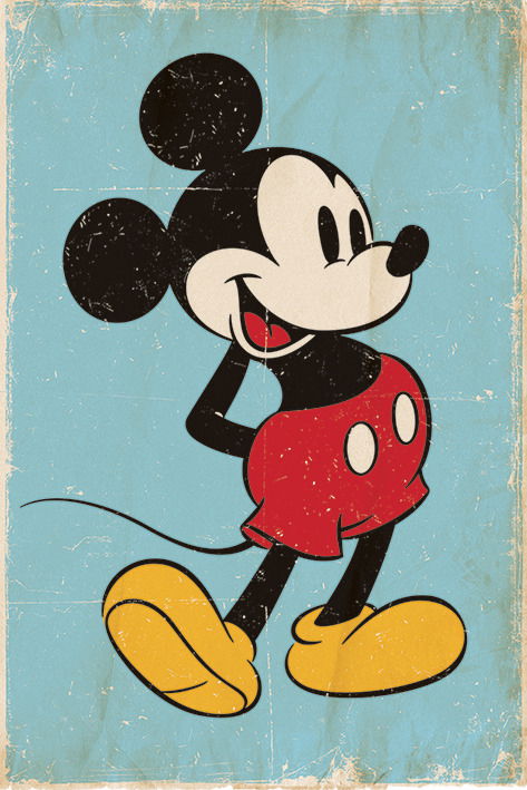 Mickey Mouse - Retro (poster Maxi 61x915 Cm) - Mickey Mouse - Merchandise - Pyramid Posters - 5050574333078 - 7. februar 2019