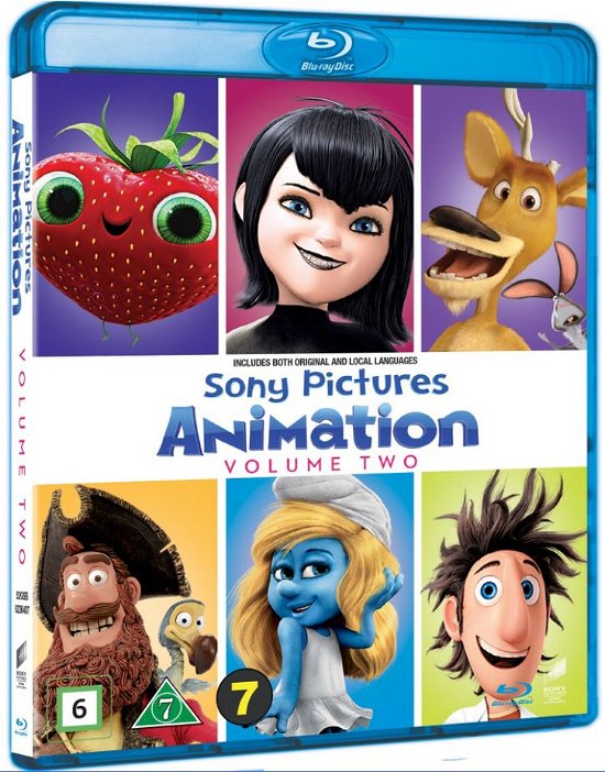 Cover for Sony Pictures Animation Volume 2 · Det Regner Med Frikadeller 2 / Hotel Transylvania / Boog &amp; Elliot 2 - Vilde Venner Mod Husdyrene / Piraterne / Smølferne 2 (Blu-ray) (2016)