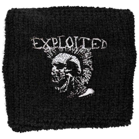 The Exploited Embroidered Wristband: Mohican Skull - Exploited - The - Merchandise -  - 5055339708078 - 