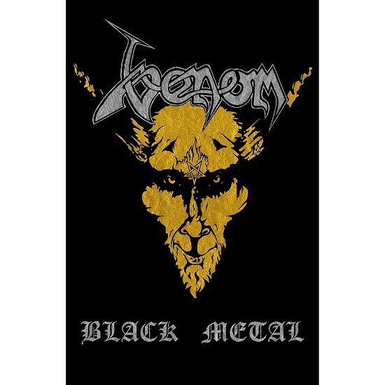 Venom Textile Poster: Black Metal - Venom - Merchandise - ROCKOFF - 5055339724078 - 