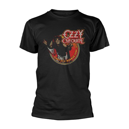 Ozzy Osbourne Unisex T-Shirt: Diary of a Mad Man Tour 1982 - Ozzy Osbourne - Merchandise - Bravado - 5055979968078 - 26. november 2018