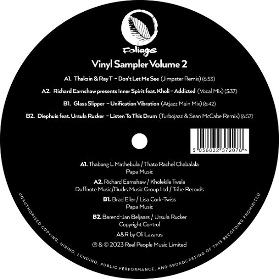 Foliage Records Vinyl Sampler Volume 2 - V/A - Música - REEL PEOPLE - 5056032372078 - 1 de setembro de 2023