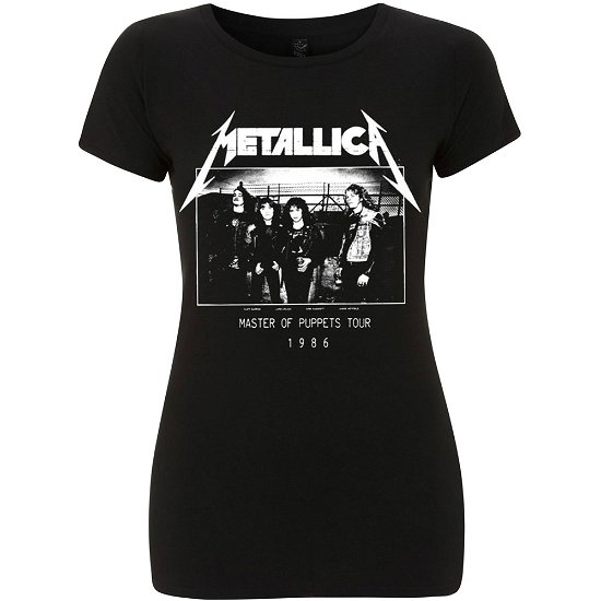 Metallica Ladies T-Shirt: Masters of Puppets Photo Damage Inc Tour - Metallica - Produtos -  - 5060357849078 - 
