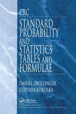 Cover for Daniel Zwillinger · CRC Standard Probability and Statistics Tables and Formulae (Paperback Book) (2019)