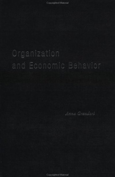 Cover for Anna Grandori · Organization and Economic Behaviour (Gebundenes Buch) (2000)