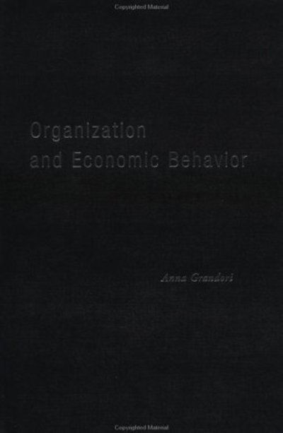 Cover for Anna Grandori · Organization and Economic Behaviour (Innbunden bok) (2000)