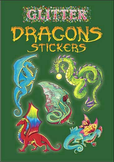 Glitter Dragons Stickers - Little Activity Books - Christy Shaffer - Gadżety - Dover Publications Inc. - 9780486441078 - 29 kwietnia 2005