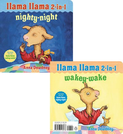 Cover for Anna Dewdney · Llama Llama 2-in-1: Wakey-Wake / Nighty-Night - Llama Llama (Board book) (2020)