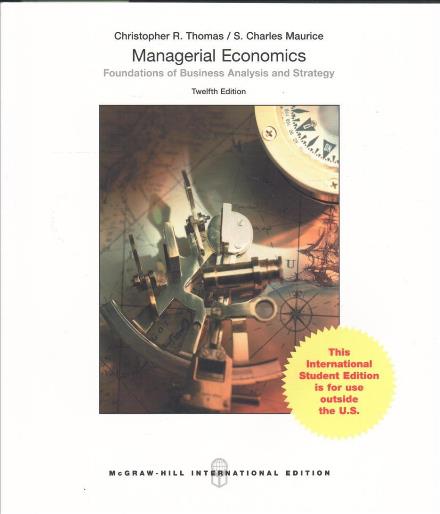 Cover for Thomas · Ise Managerial Economics (Paperback Book) (2016)