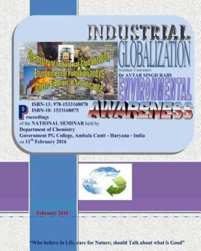 Cover for Dr Avtar Singh Rahi · Industrial Globalization Environmental Awareness (Taschenbuch) (2016)