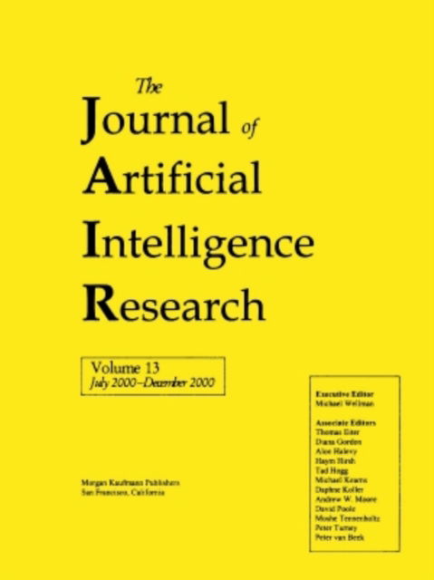 Cover for Michael P Wellman · Journal of Artificial Intelligence Research, Volume 13 (JAIR) (Paperback Book) (2001)