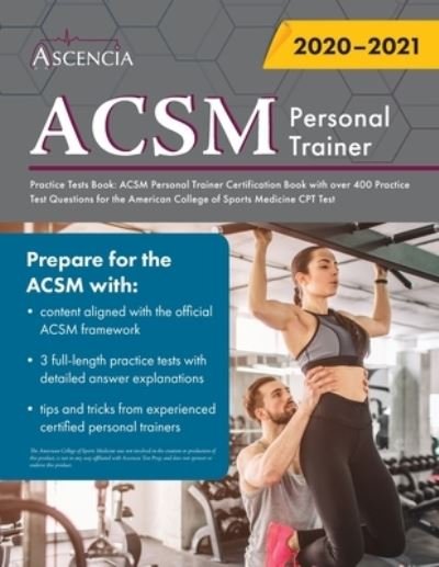 Cover for Ascencia Personal Training Exam Team · ACSM Personal Trainer Practice Tests Book (Pocketbok) (2020)