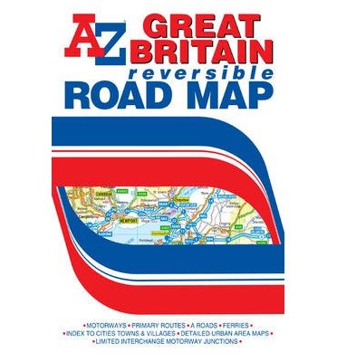 Cover for Geographers' A-Z Map Company · Great Britain Reversible Road Map - A-Z Road Map (Map) [34 Revised edition] (2016)