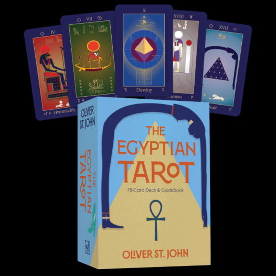 Cover for St. John, Oliver (Oliver St. John) · The Egyptian Tarot: 78-Card Deck &amp; Guidebook (N/A) (2025)