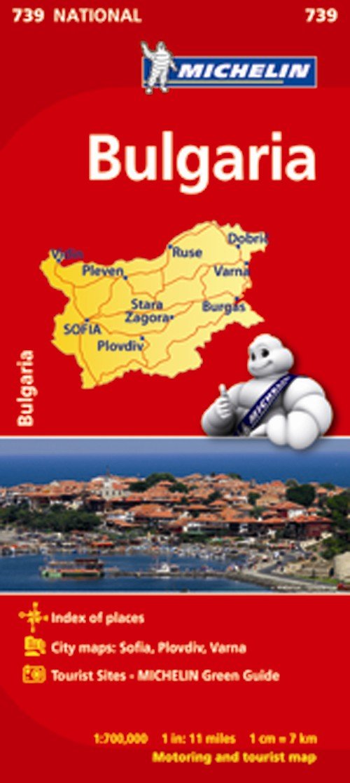 Cover for Michelin · Michelin National Maps: Bulgaria (Innbunden bok) (2017)