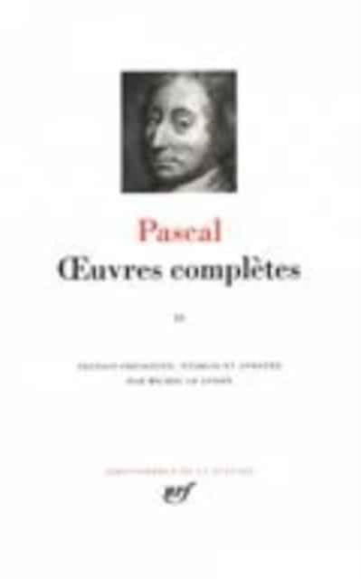 Cover for Blaise Pascal · Oeuvres completes 2 (Hardcover Book) (2000)