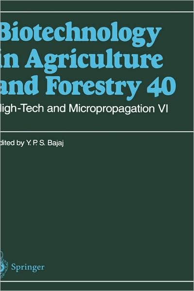 Cover for Y P S Bajaj · High-tech and Micropropagation - Biotechnology in Agriculture and Forestry (Hardcover Book) (1997)