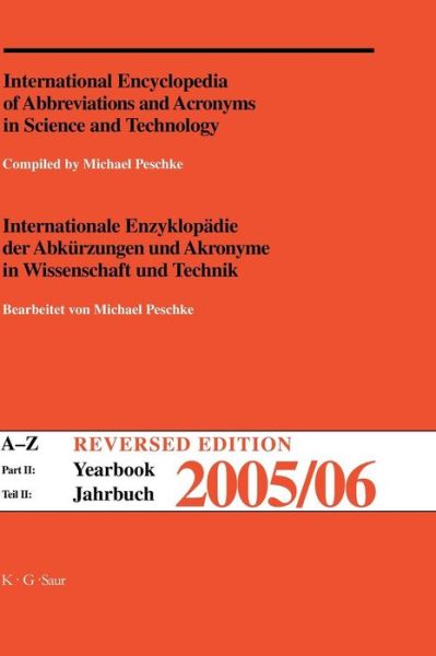 Cover for Michael Peschke · A-Z Reversed Edition (Book) (2005)