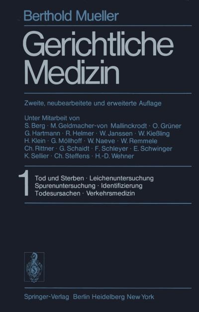 Cover for B. Mueller · Gerichtliche Medizin (Book) (2014)