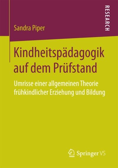 Cover for Piper · Kindheitspädagogik auf dem Prüfst (Bok) (2017)
