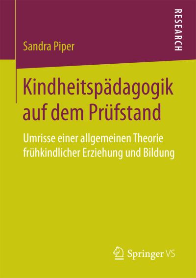 Cover for Piper · Kindheitspädagogik auf dem Prüfst (Book) (2017)