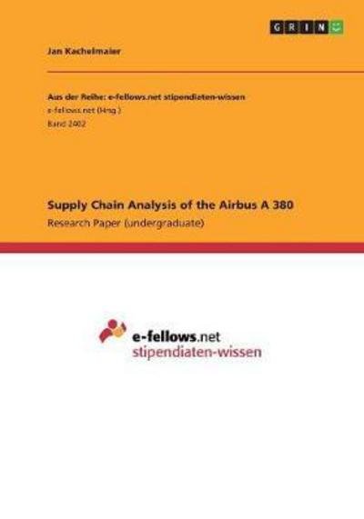 Cover for Kachelmaier · Supply Chain Analysis of th (Book)