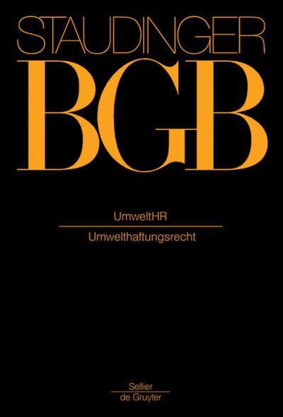 BGB.UmweltHR - Staudinger - Książki -  - 9783805911078 - 28 kwietnia 2010