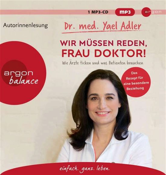 Cover for Yael Adler · Adler:wir MÃ¼ssen Reden, Frau Doktor! (Book)