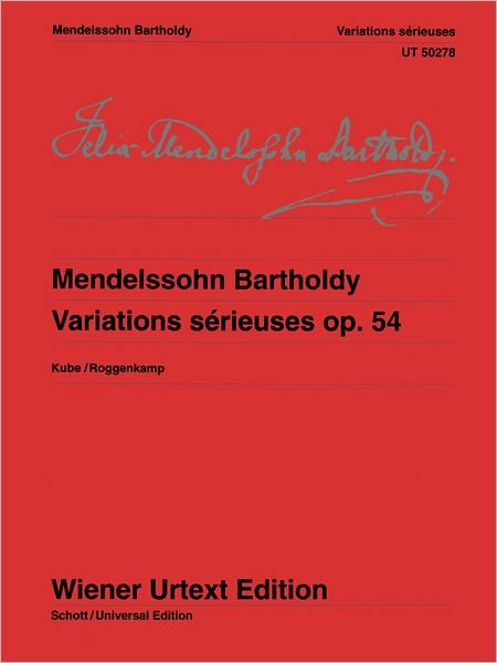 Mendelssohn Bartholdy:Variations sérieu - Mendelssohn Barthold - Books - SCHOTT & CO - 9783850557078 - March 30, 2012