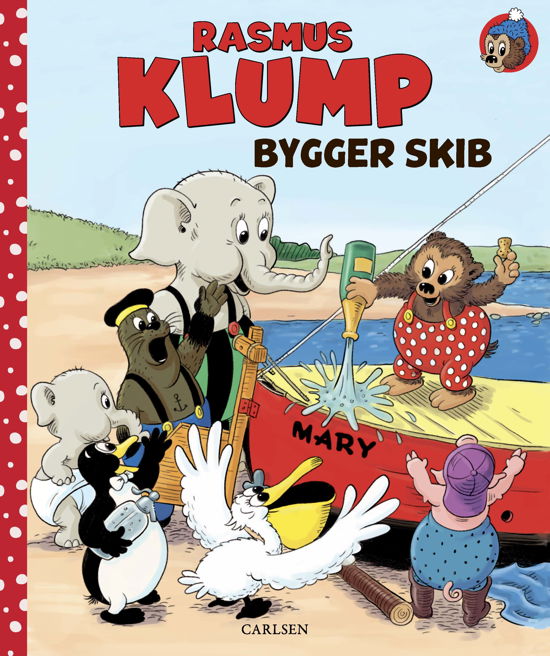 Cover for Kim Langer · Rasmus Klump bygger skib (Bound Book) [1st edition] (2023)