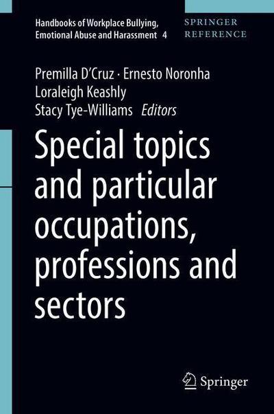 Cover for Special Topics and Particular Occupations, Professions and Sectors - Special Topics and Particular Occupations, Professions and Sectors (Hardcover Book) [1st ed. 2021 edition] (2021)