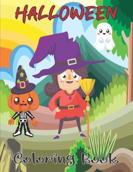 Cover for Tfatef Toura · Halloween Coloring for kids: Amazing Spooky Halloween Coloring Book for Kids ages 4 Years and up - I Spy Halloween Coloring Book for Kids (Paperback Book) (2021)