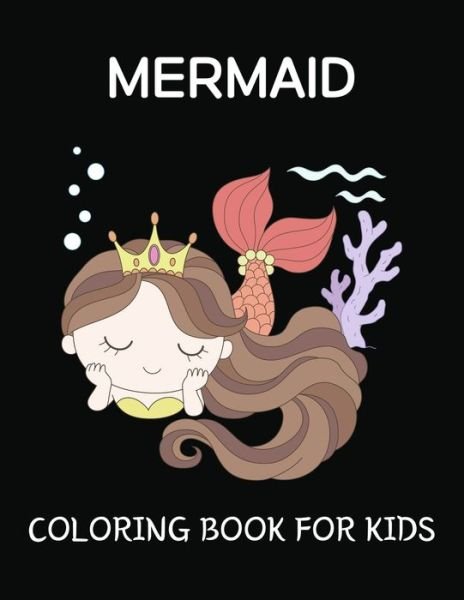 Cover for As Riru · Mermaid Coloring Book For Kids (Pocketbok) (2021)