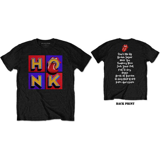 Cover for The Rolling Stones · The Rolling Stones Unisex T-Shirt: Honk Album Track list (Back Print) (T-shirt)