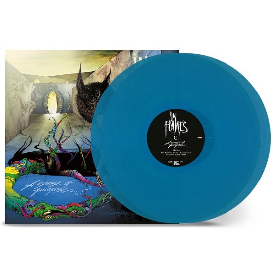 Cover for In Flames · A Sense Of Purpose (Ocean Blue Etched Vinyl) (LP) [The Mirror's Truth edition] (2023)
