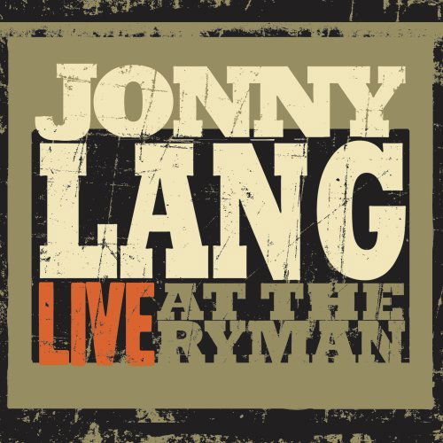 Cover for Jonny Lang · Live at the Ryman (CD) [Limited edition] [Digipak] (2010)