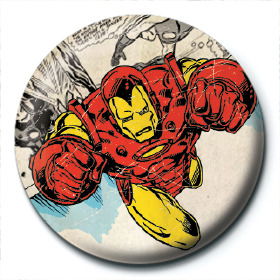 Marvel: Retro - Iron Man Comic (Pin Badge 25Mm) - Marvel: Retro - Merchandise -  - 5050293725079 - 