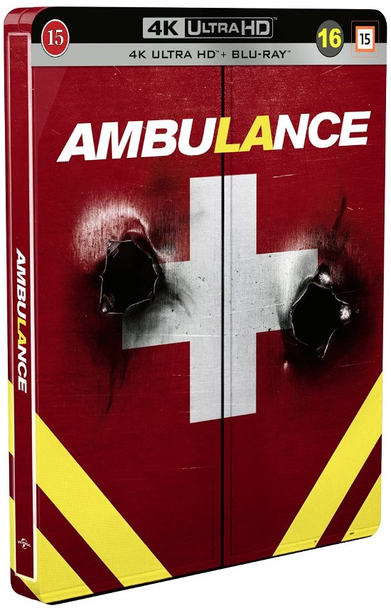 Cover for Ambulance (2022) Steelbook (4K UHD + Blu-ray) [Steelbook edition] (2022)